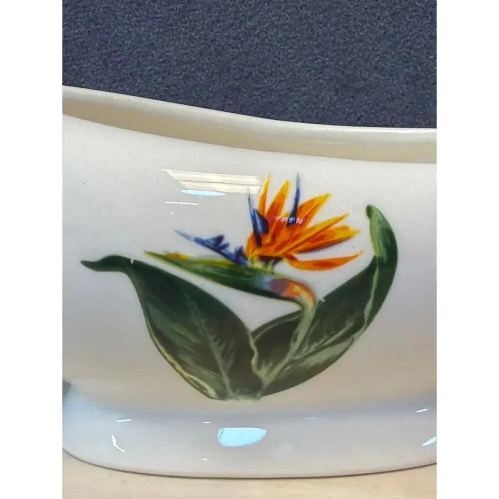 Vintage 1950’s Santa Anita Ware Flowers of Hawaii Bird of Paradise Creamer - Picture 2 of 7